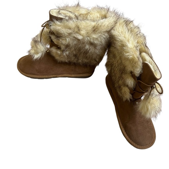 MK Michael Kors Fur Boots Sz 5 - Picture 6 of 6